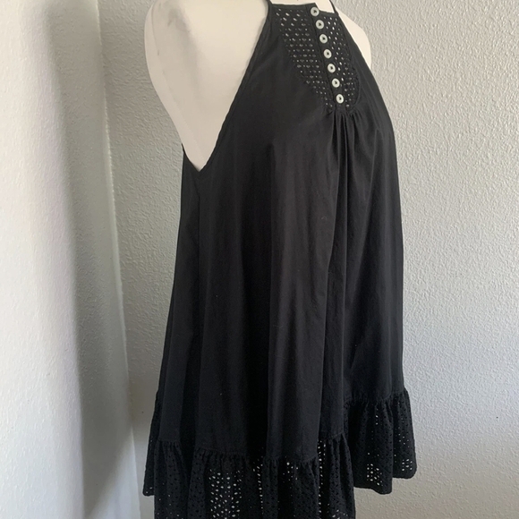Free People Women's Black Midi Dress. Size S - Picture 6 of 14